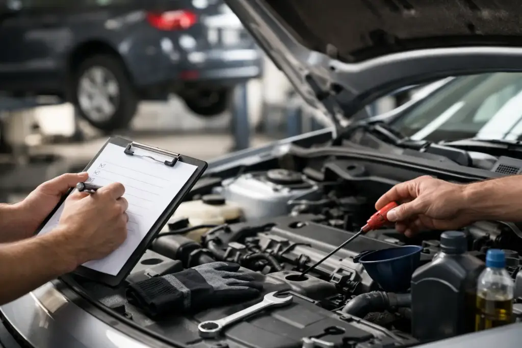 Auto-Wartung-Checkliste für Privatwagen