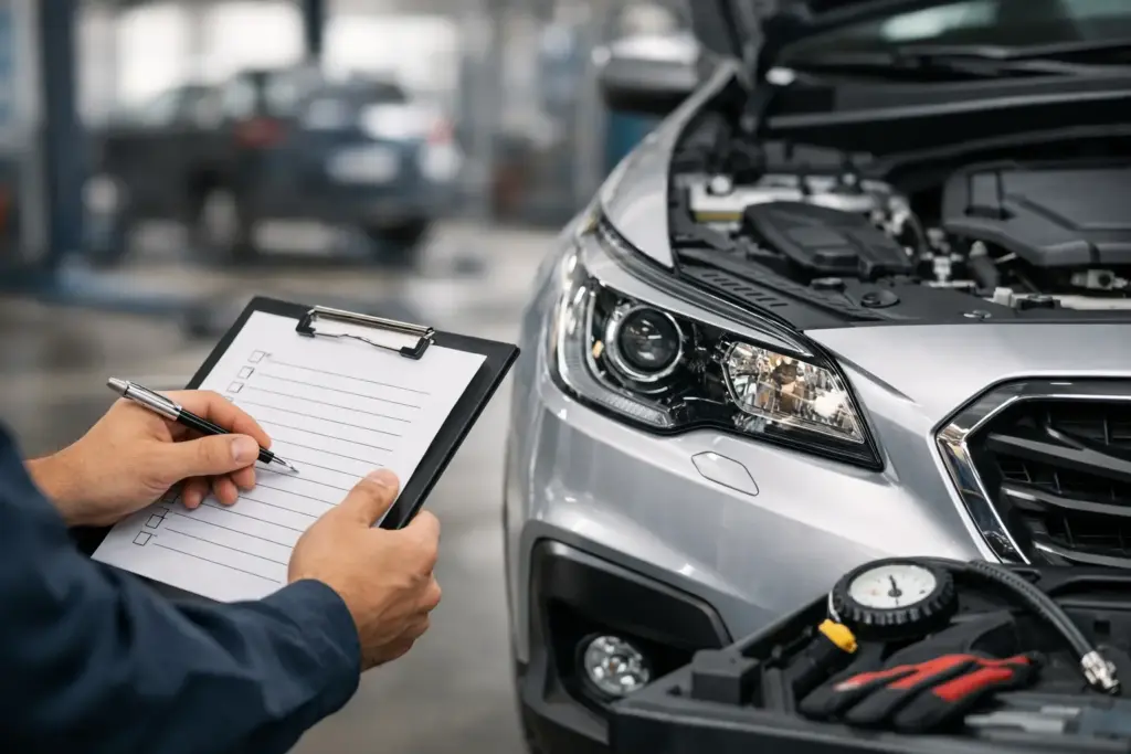 TÜV Vorbereitung Checkliste Auto: Was zählt
