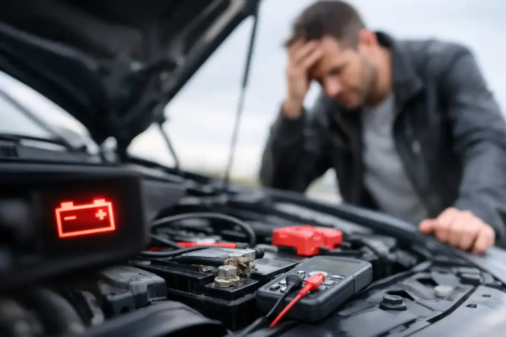 Batterie schwach Auto: Anzeichen erkennen