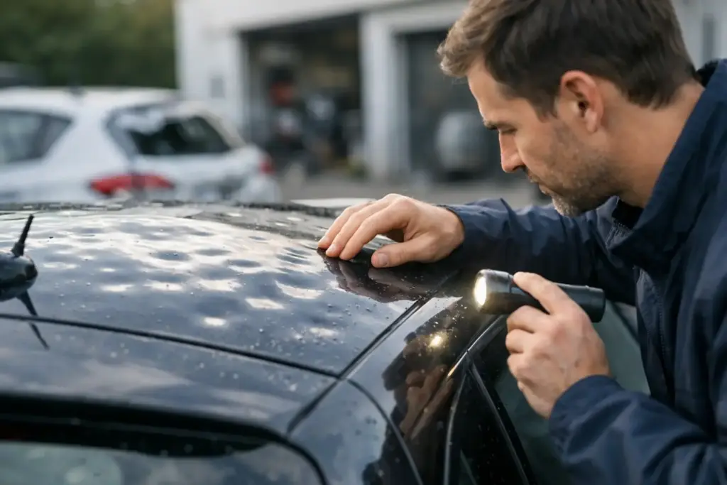 Hagelschaden Auto erkennen und richtig handeln