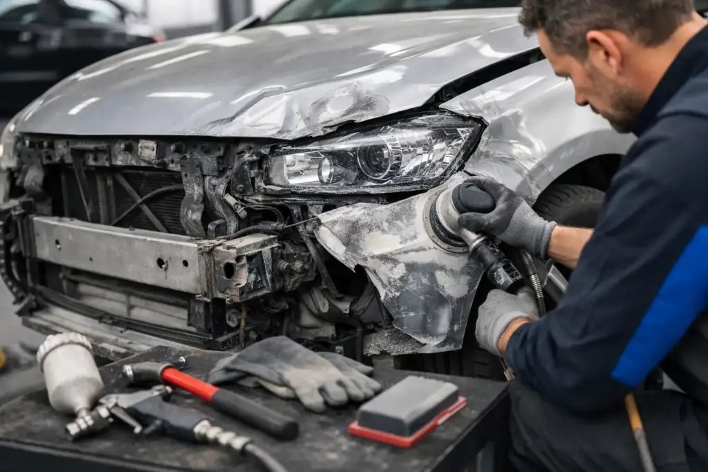 Anleitung zur Unfallinstandsetzung am Auto