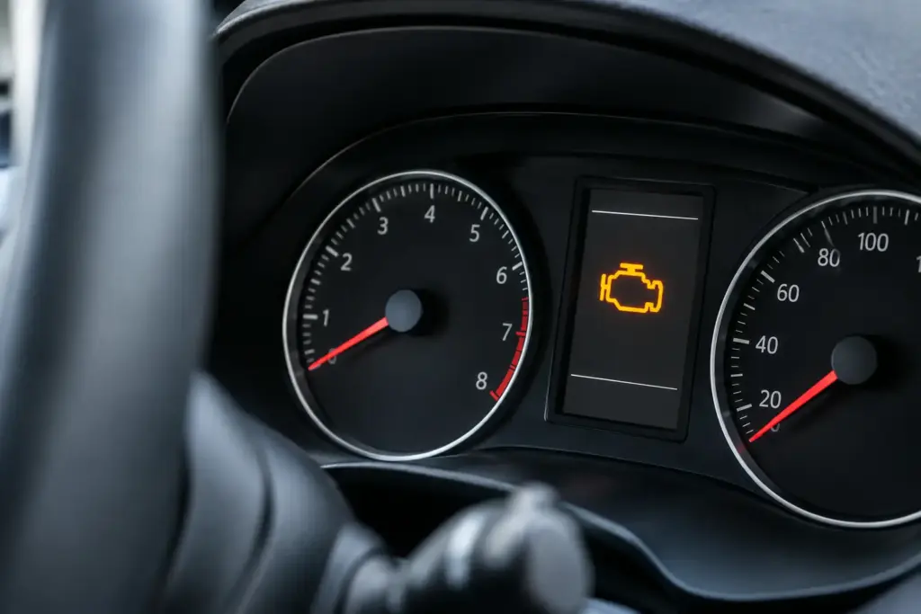 Warum leuchtet die Motorkontrollleuchte?