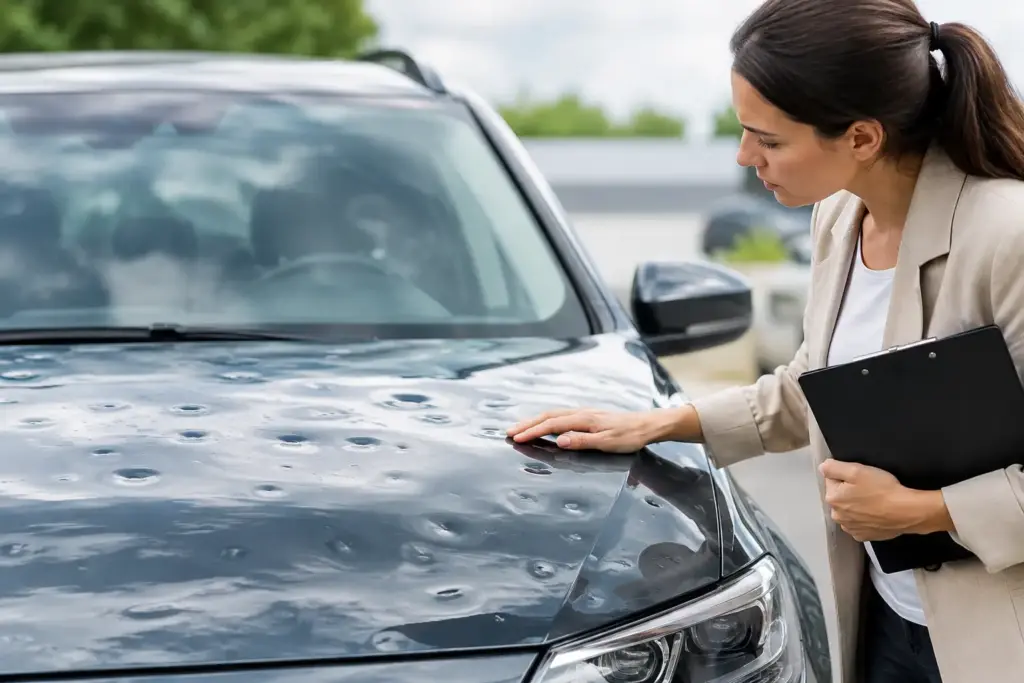 Wer zahlt die Hagelschaden-Reparatur am Auto?